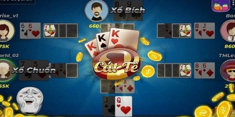 Bài Catte 6 lá cách đánh lạc hướng đối thủ
